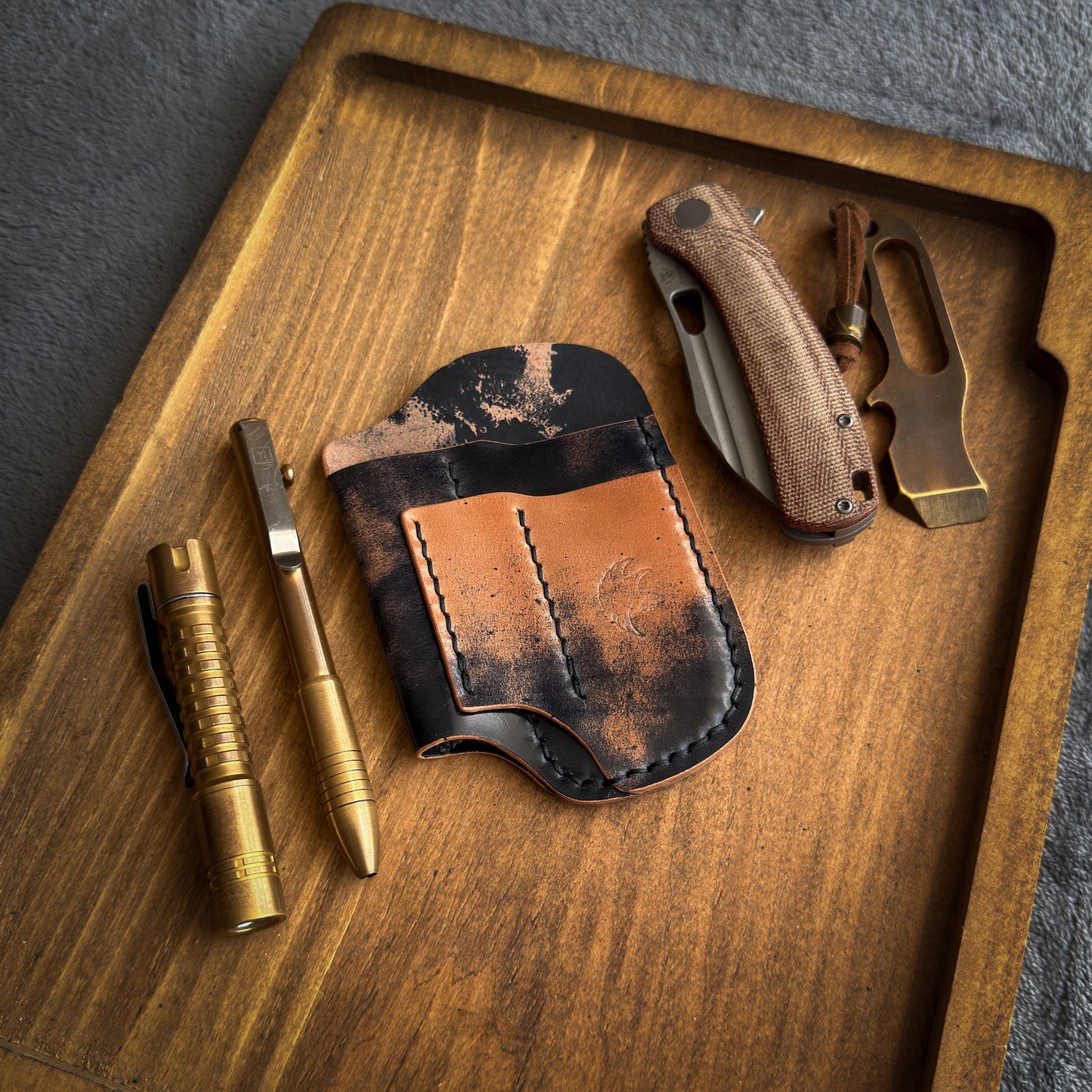 EDC-Taschen-Organizer aus Leder