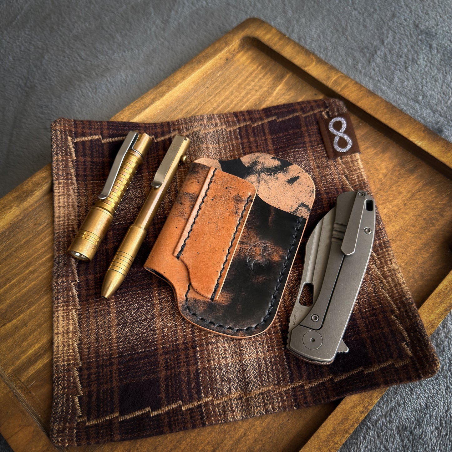 EDC-Taschen-Organizer aus Leder