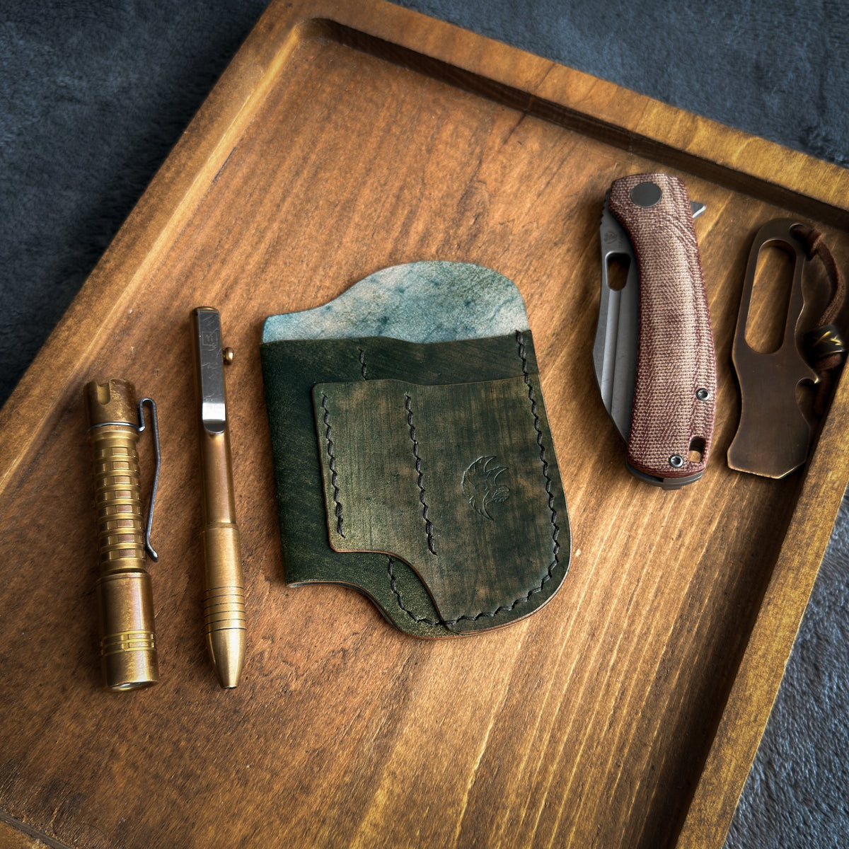 EDC-Taschen-Organizer aus Leder