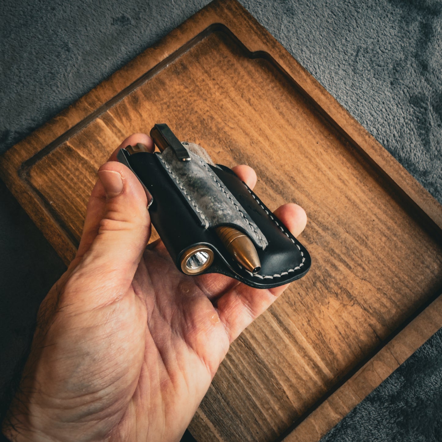 EDC-Taschen-Organizer aus Leder