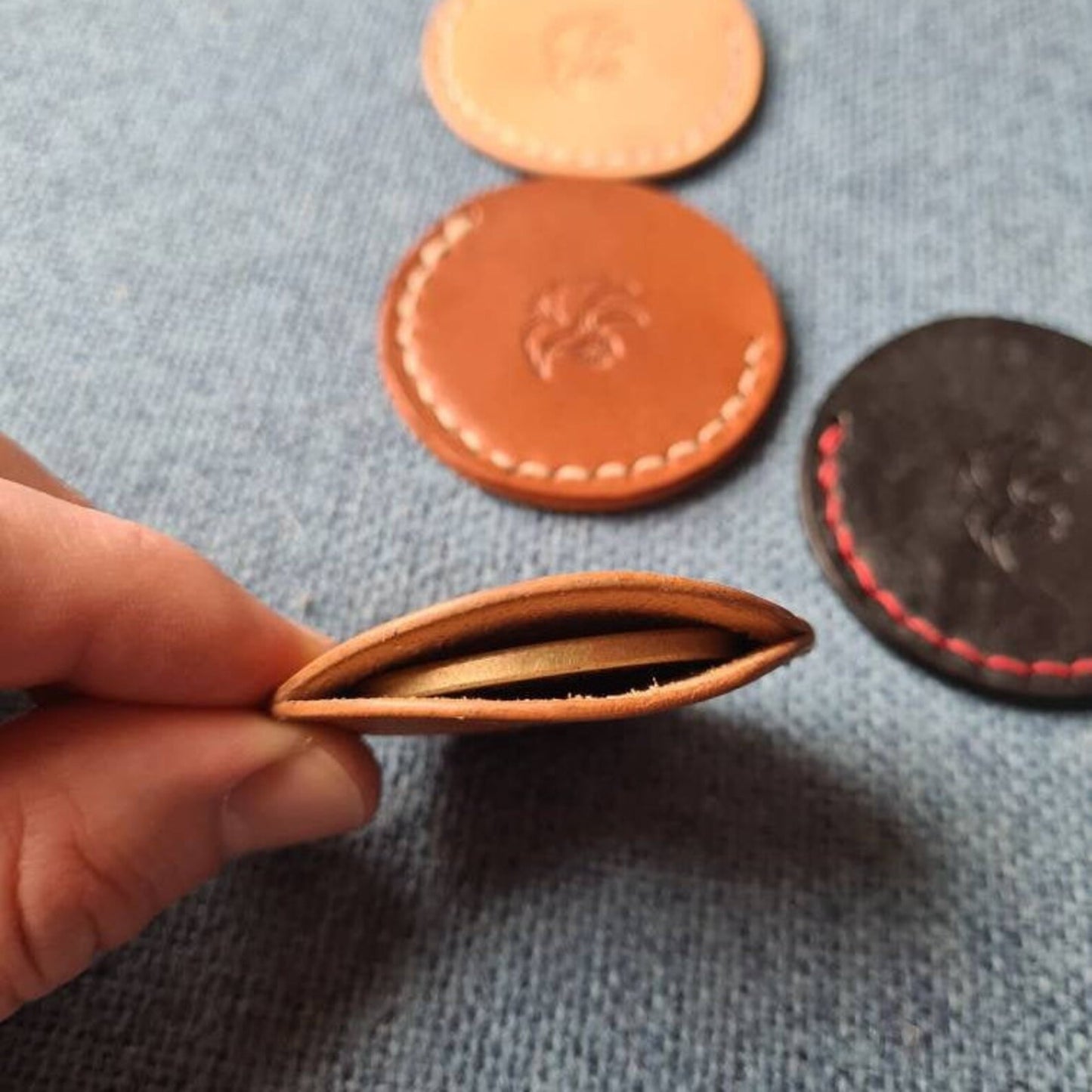 EDC Leather Coin Slip