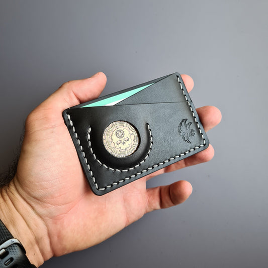 Handmade Minimalist Edc Wallet With Coin Pocket