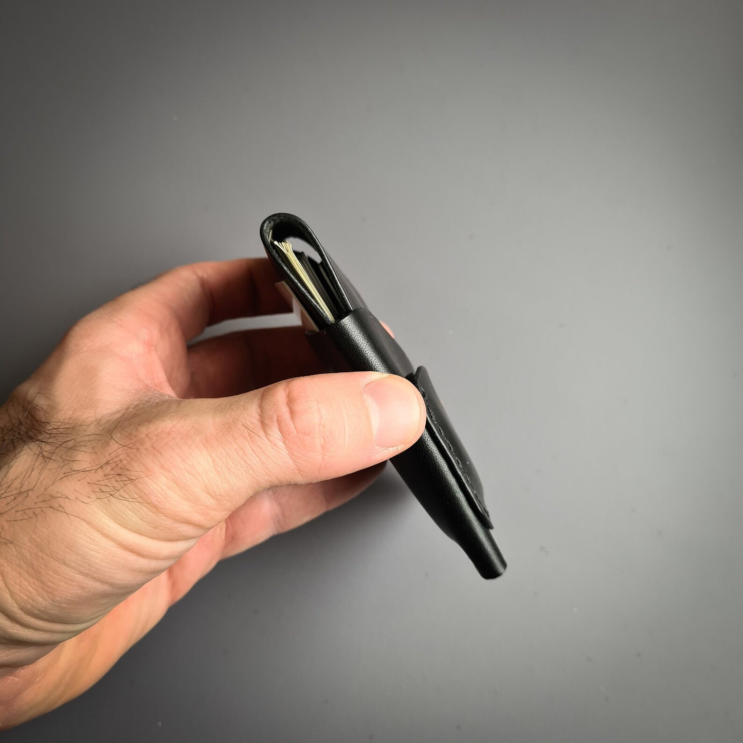 Edc Leather Wallet With Coin Pocket