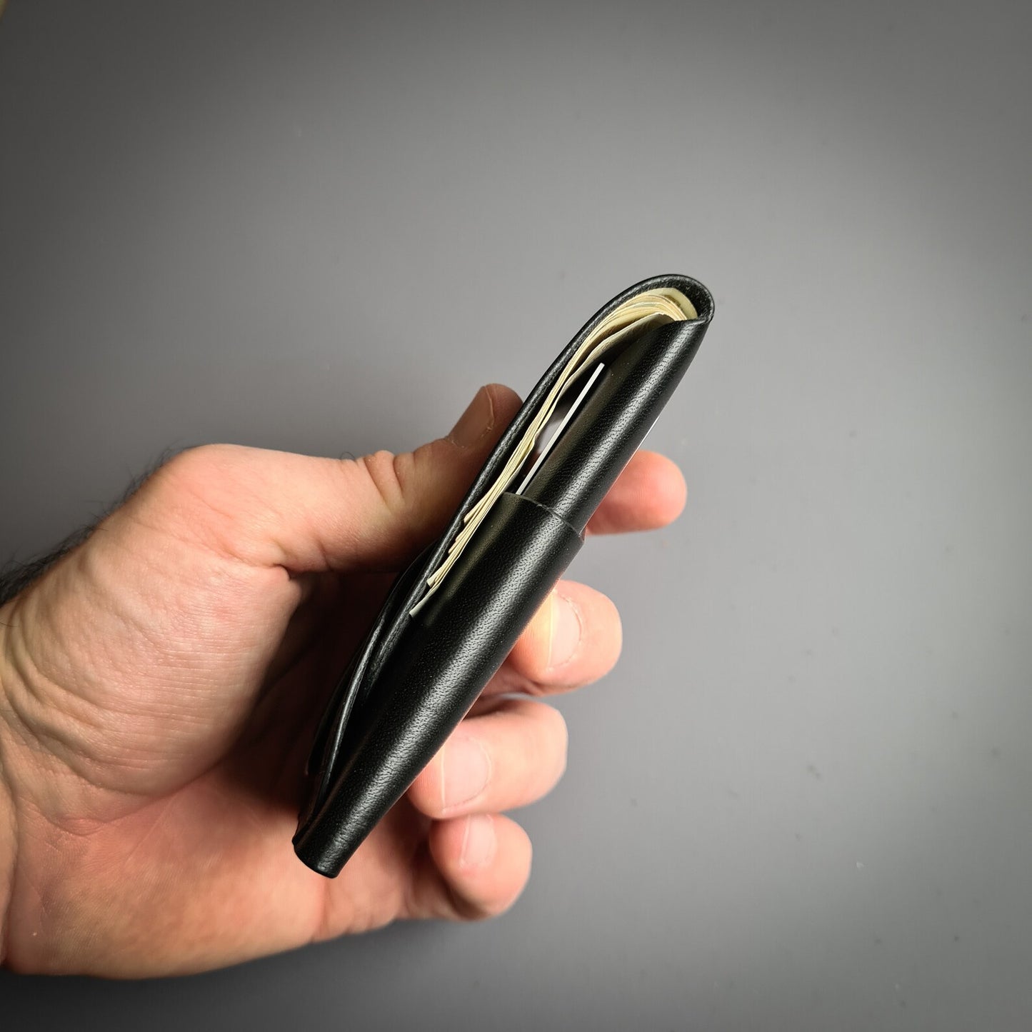Edc Leather Wallet With Coin Pocket