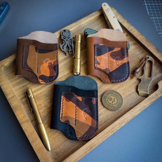 Camo Leather Edc Pocket Organizer