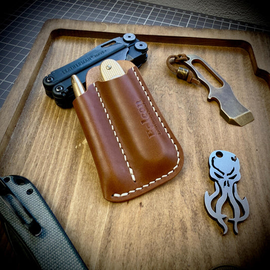 Leather EDC Pocket Organizer for a SAK/Slip Joint & Small Pen