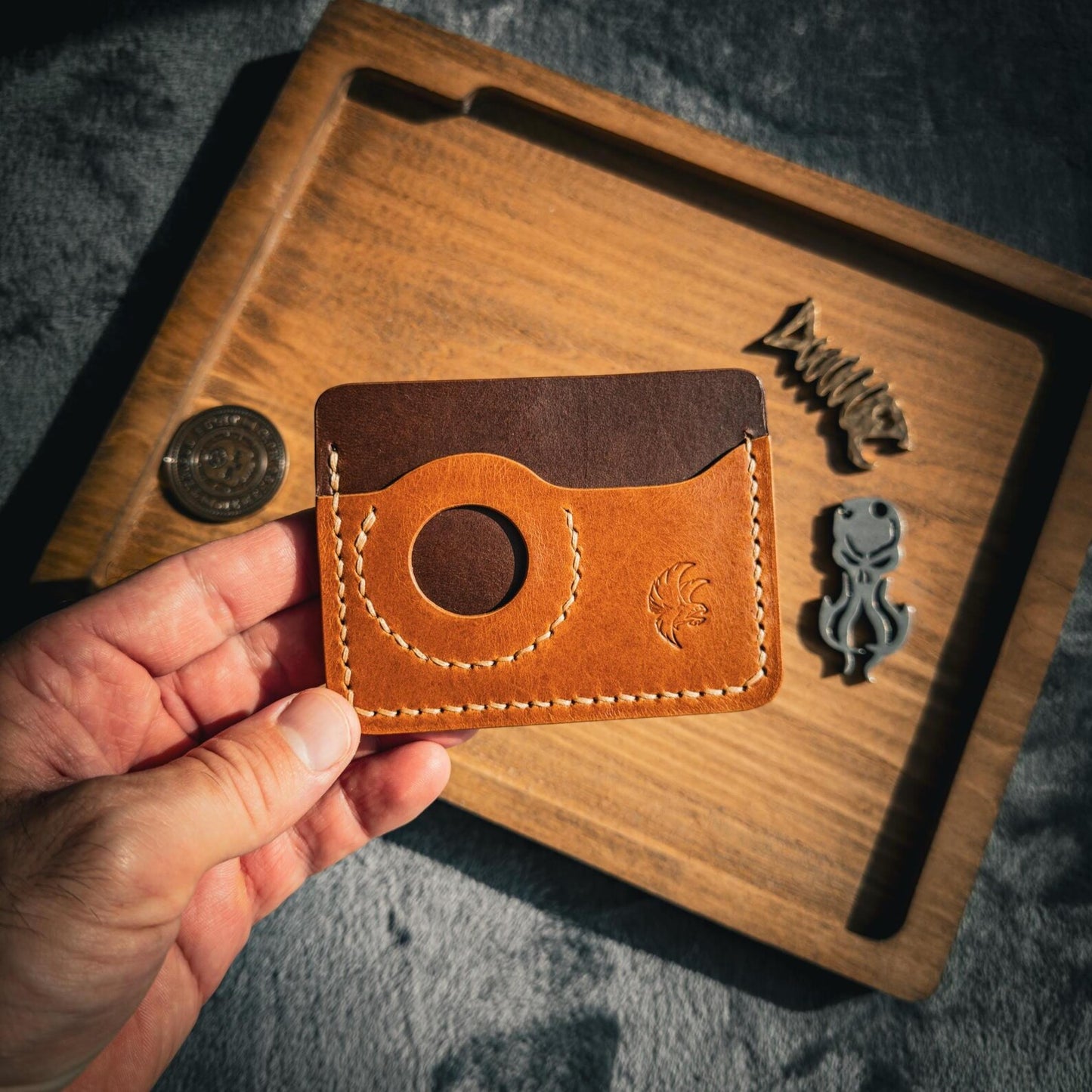 Leather EDC Wallet With Coin Pocket