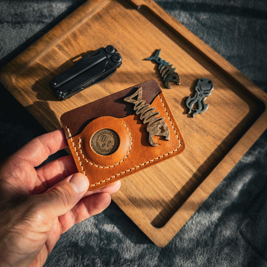 Leather EDC Wallet With Coin Pocket