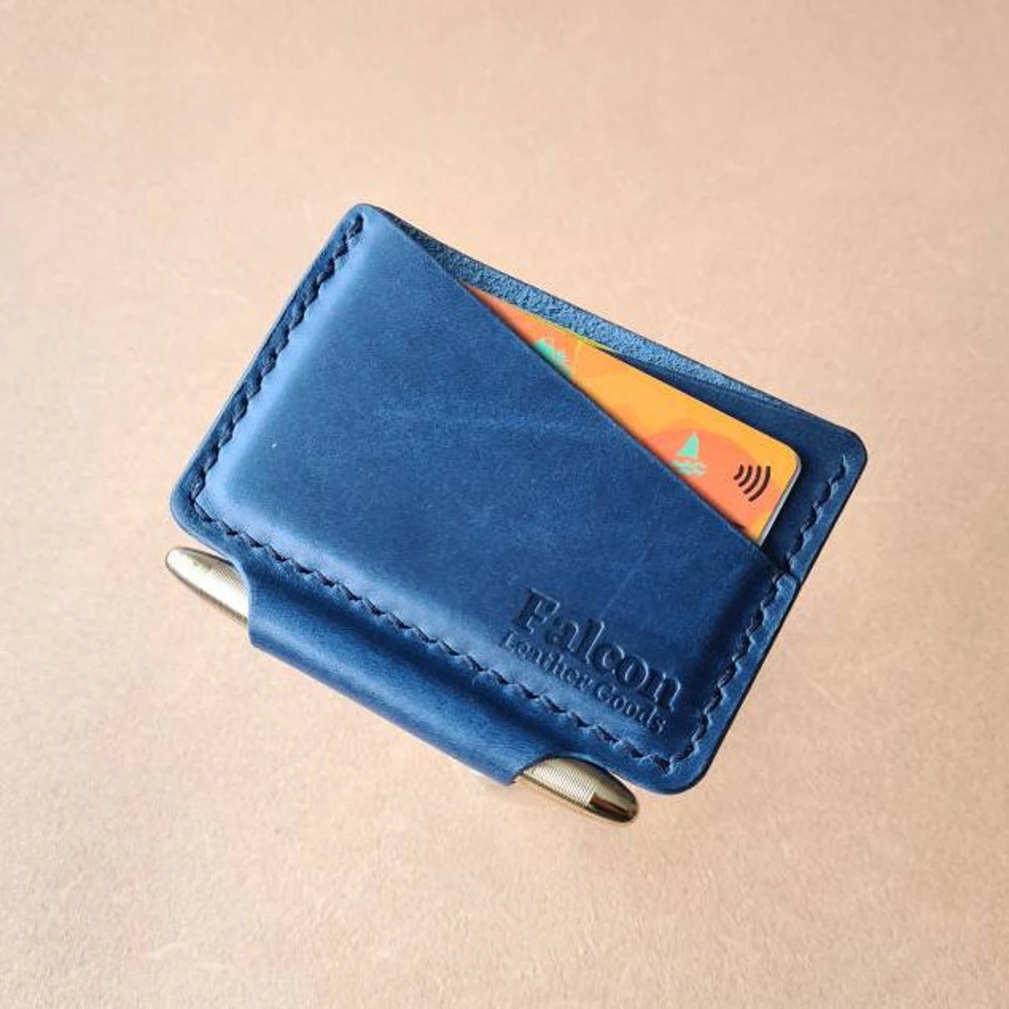 Minimalist EDC Wallet With a Slot for Fisher Space Pen