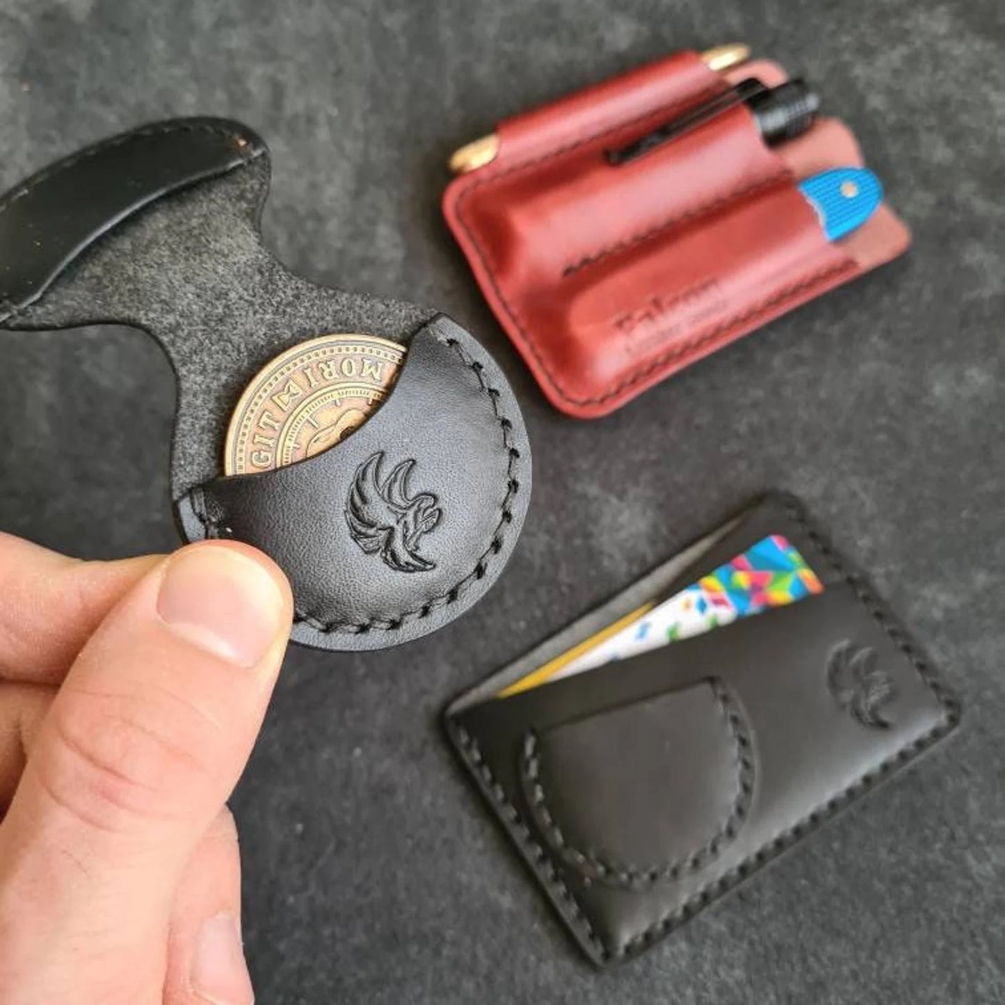 Duo Leather Coin Holder