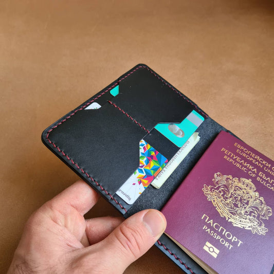 Handmade Leather Passport Wallet | Travel Wallet