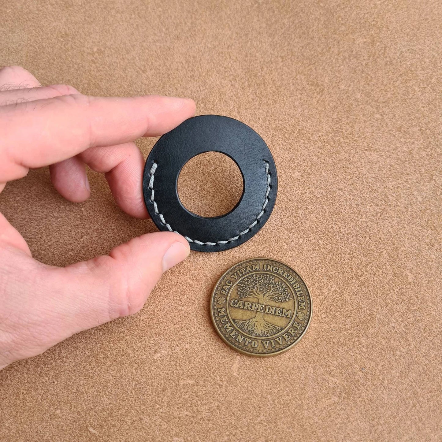 Coin Pouch With Holes on Both Sides