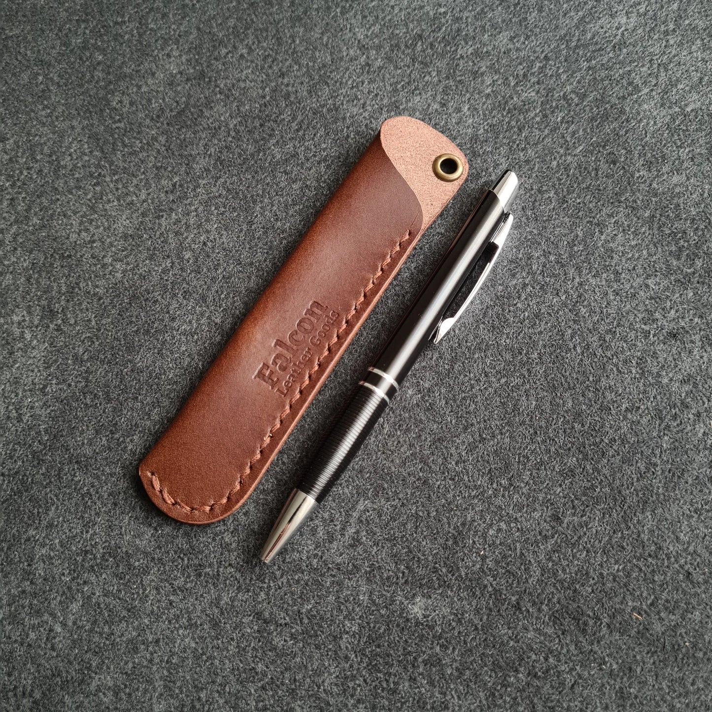 Handmade Leather Pen Sleeve