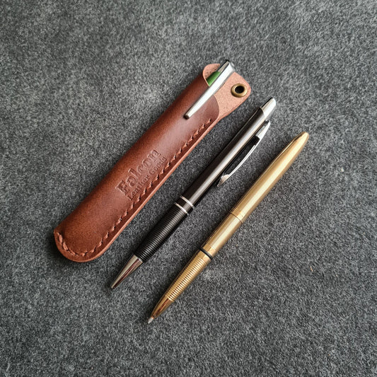 Handmade Leather Pen Sleeve