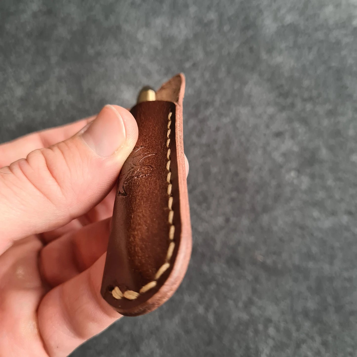 Leather Sleeve for Fisher Space Pen Bullet, Pen Leather Slip
