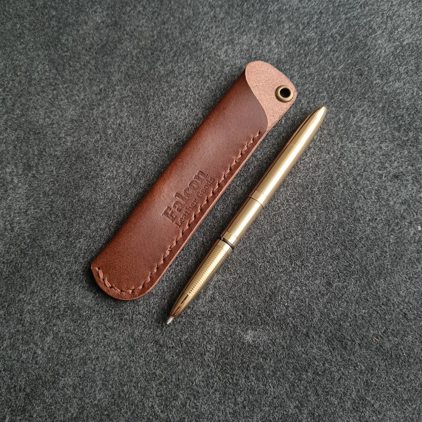 Handmade Leather Pen Sleeve