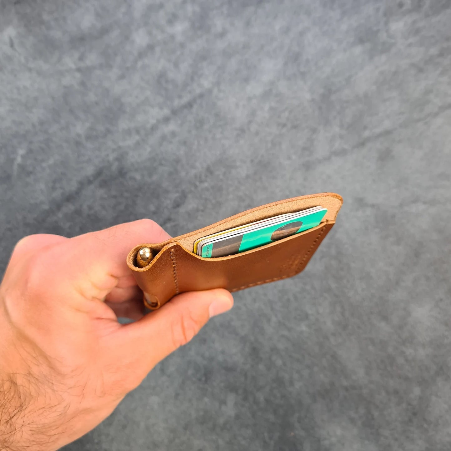 Minimalist Leather Wallet With Pen Slot