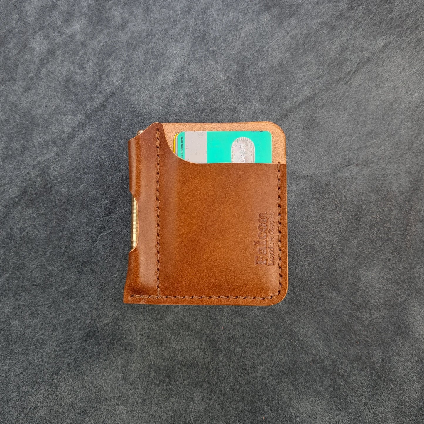 Minimalist Leather Wallet With Pen Slot