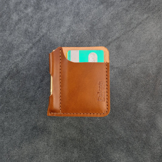 Minimalist Leather Wallet With Pen Slot