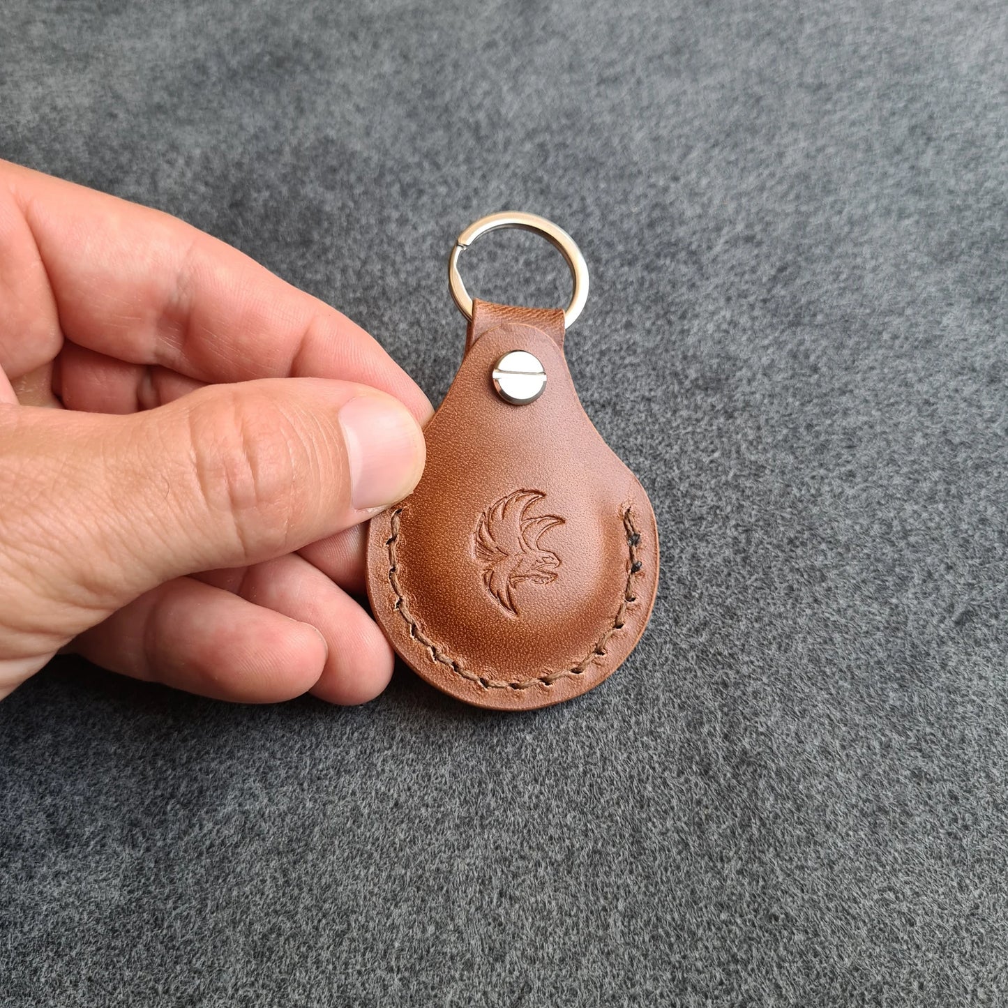 Handmade Leather AirTag Holder | AirTag Case