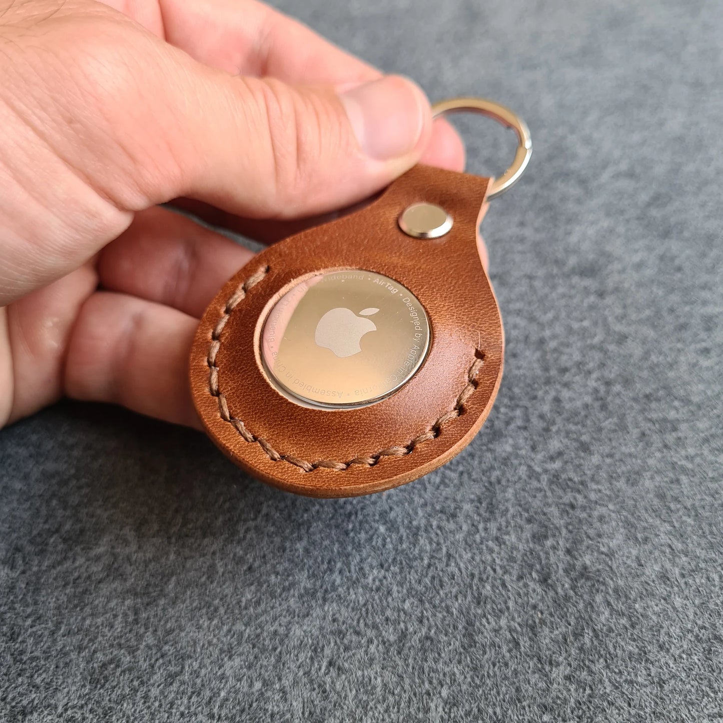 Handmade Leather AirTag Holder | AirTag Case