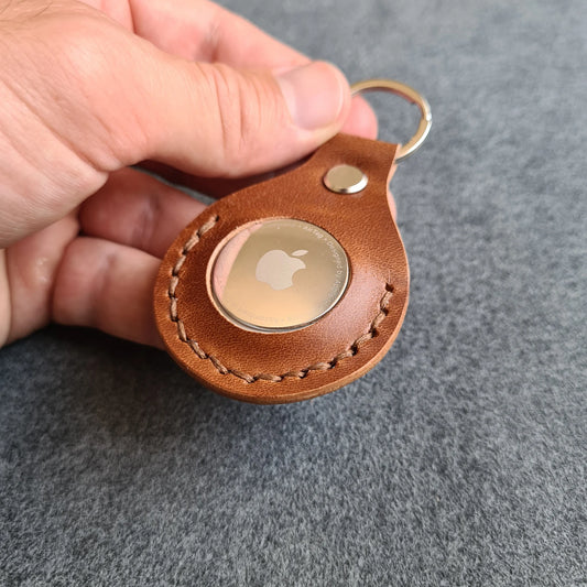 Handmade Leather AirTag Holder | AirTag Case
