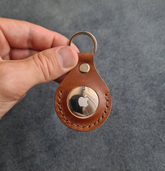 Handmade Leather AirTag Holder | AirTag Case