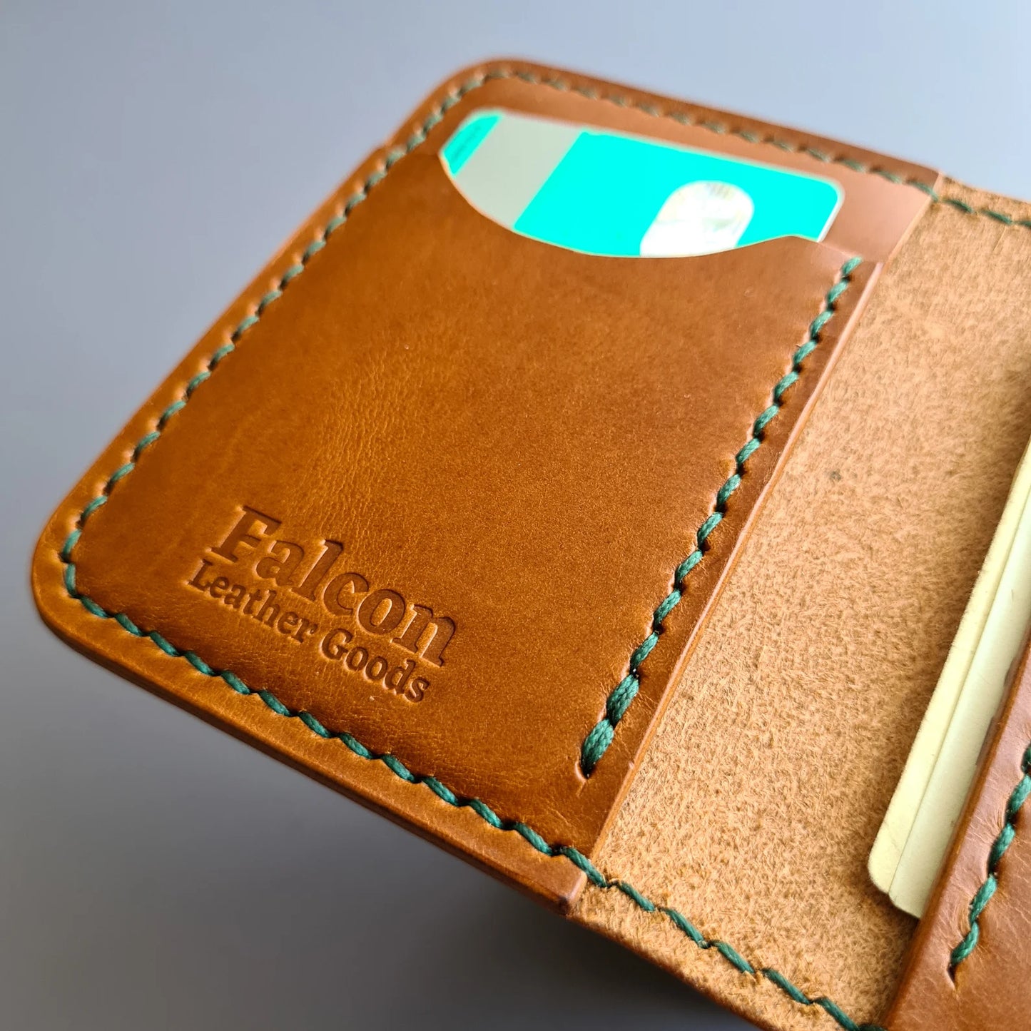 Handmade Edc Leather Wallet with a Pen Slot