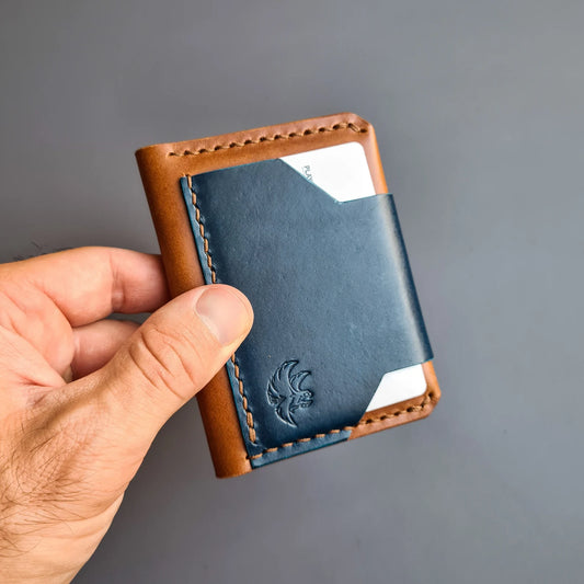Edc Bifold Two-tone Leather Wallet