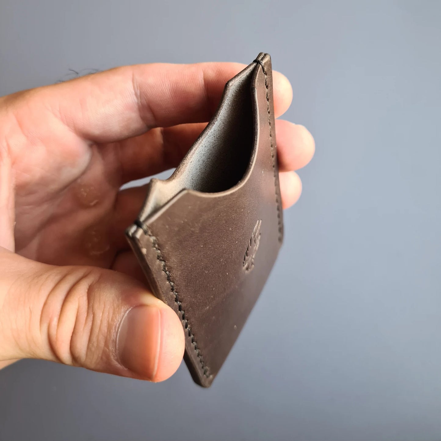 Handmade Leather Card Sleeve| Slim Card Holder