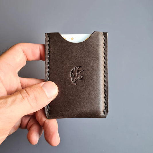 Handmade Leather Card Sleeve| Slim Card Holder