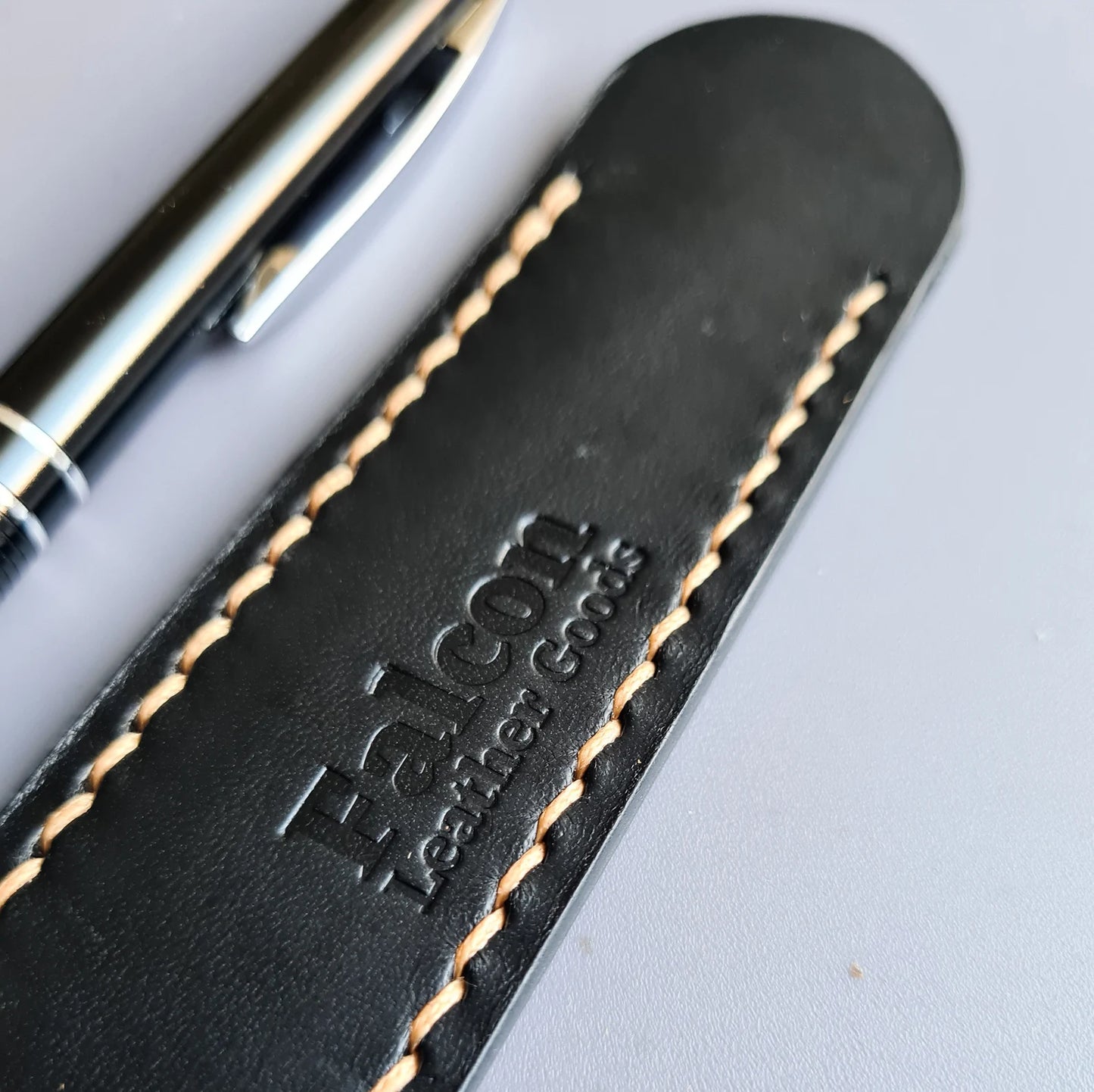Handmade Leather Pen Sleeve