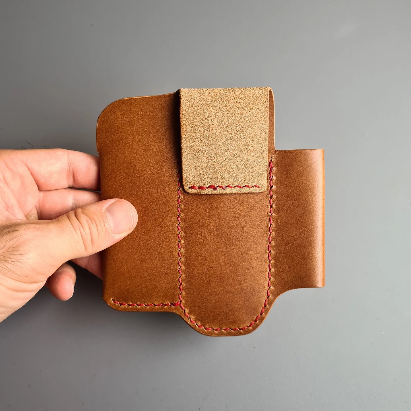 Handmade Edc Leather Organizer With Belt Loop