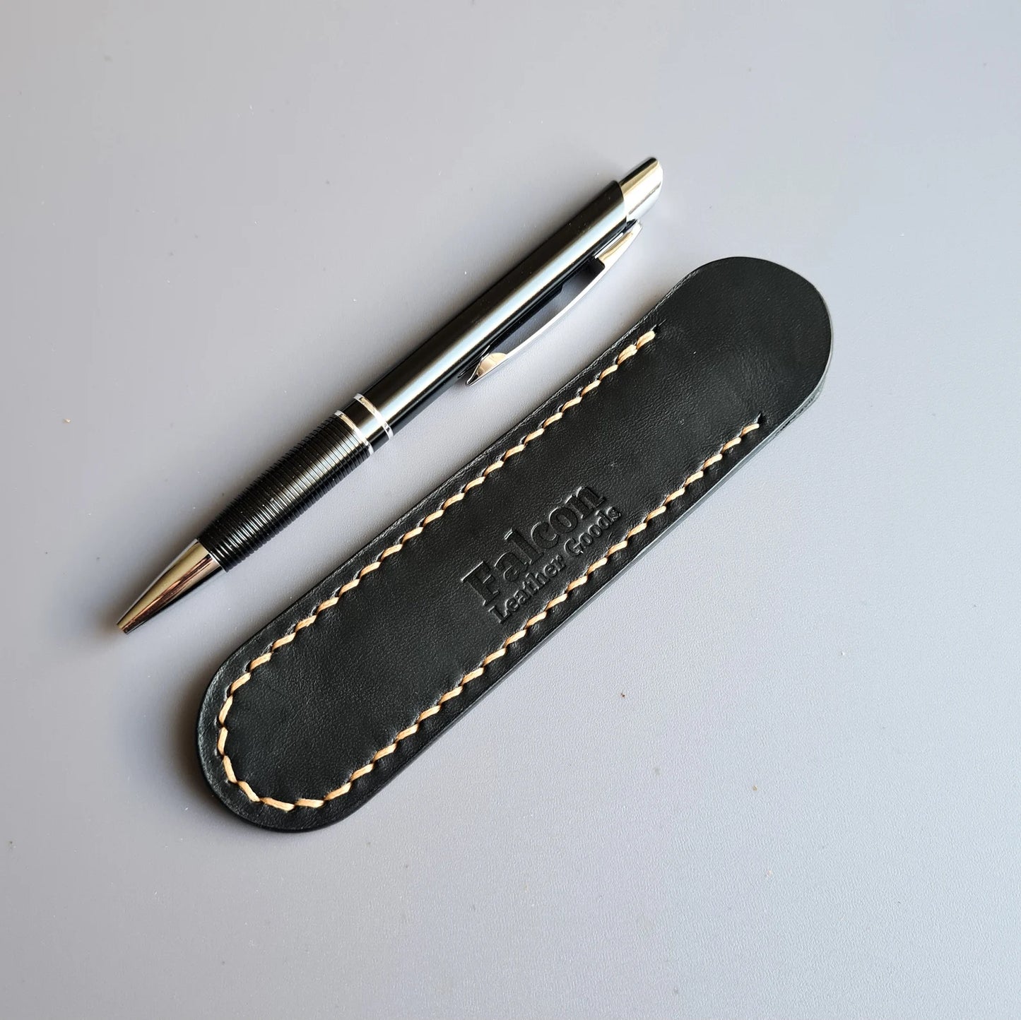 Handmade Leather Pen Sleeve