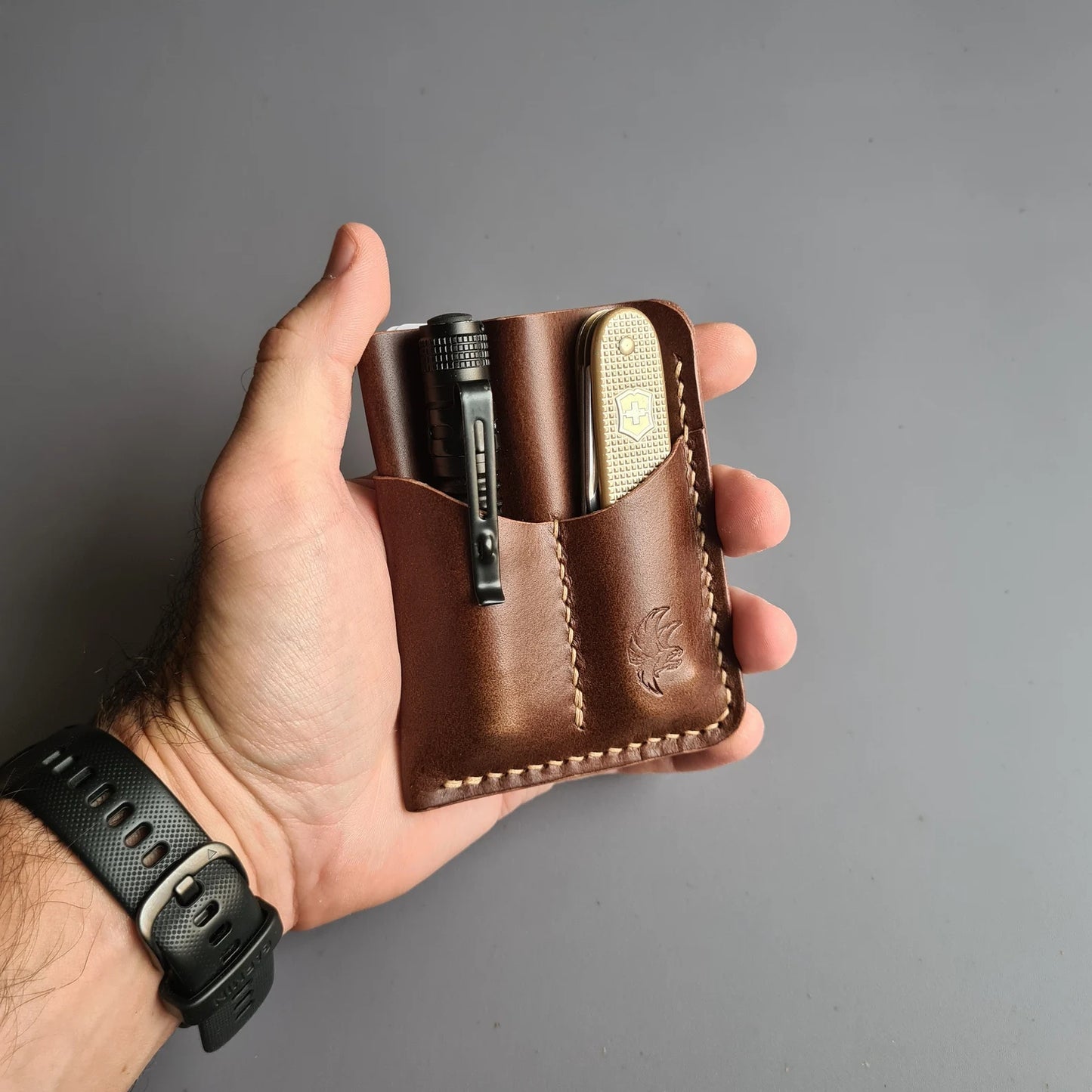 Handmade Leather EDC Caddy | Pocket Organizer
