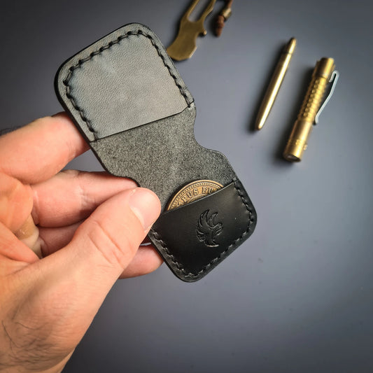 Duo Coin Leather Pouch