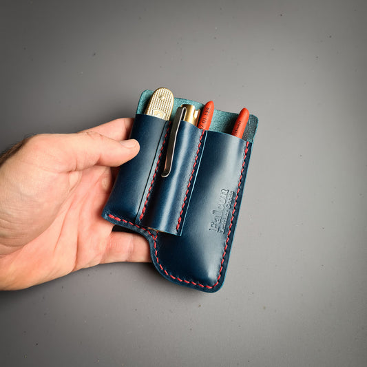 Leather Sheath for Knipex Pliers(Cobra 125),SAK and a Flashlight