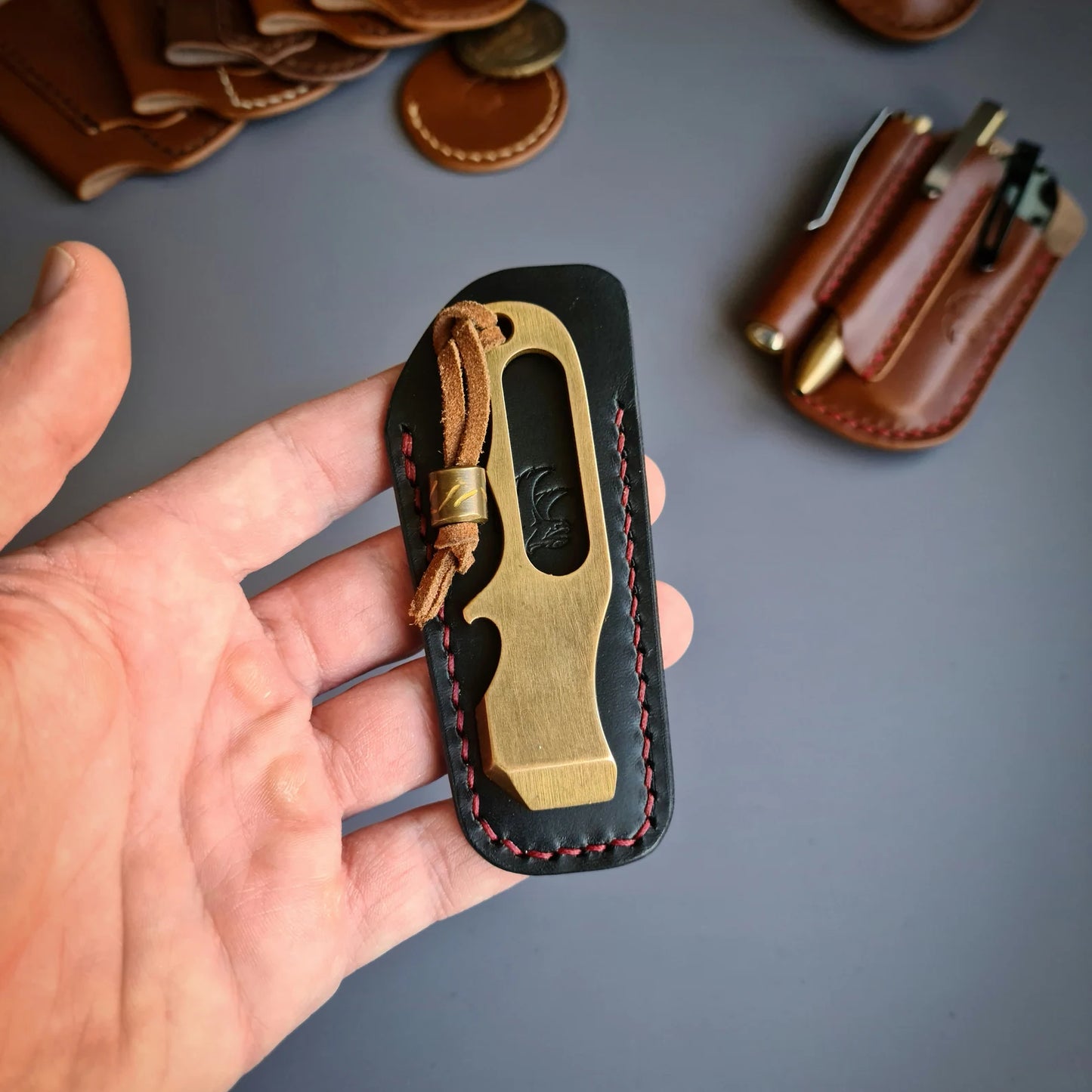 EDC Knife Leather Slip