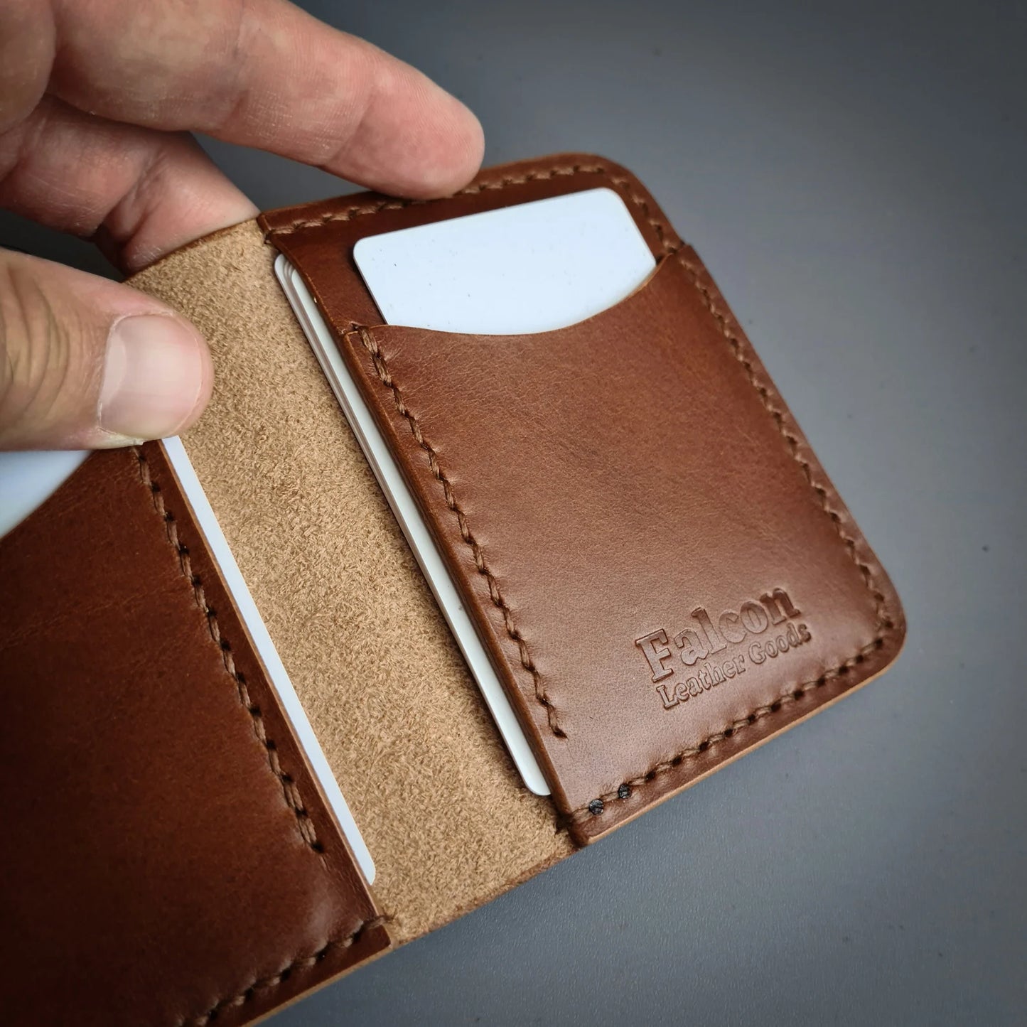 Handmade Leather Bifold Wallet