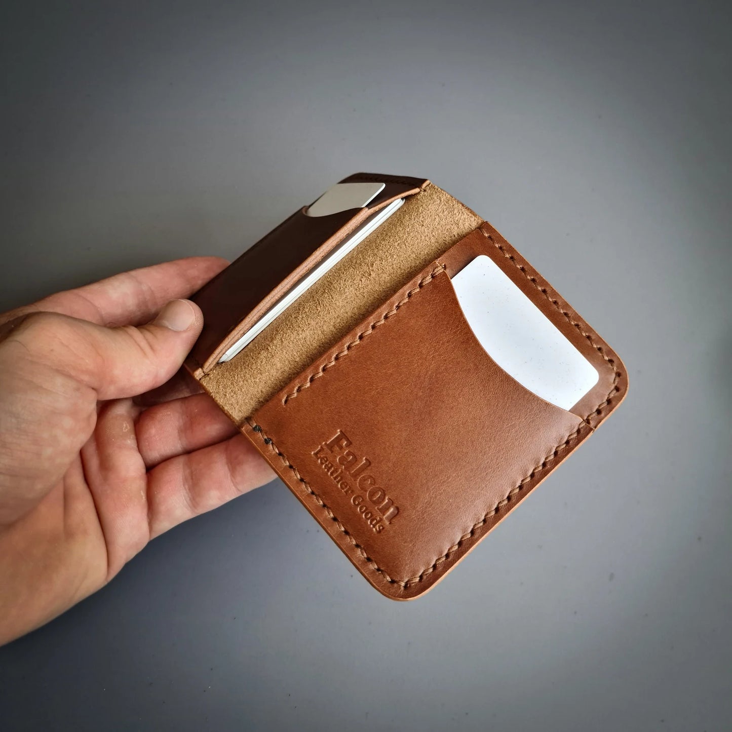 Handmade Leather Bifold Wallet