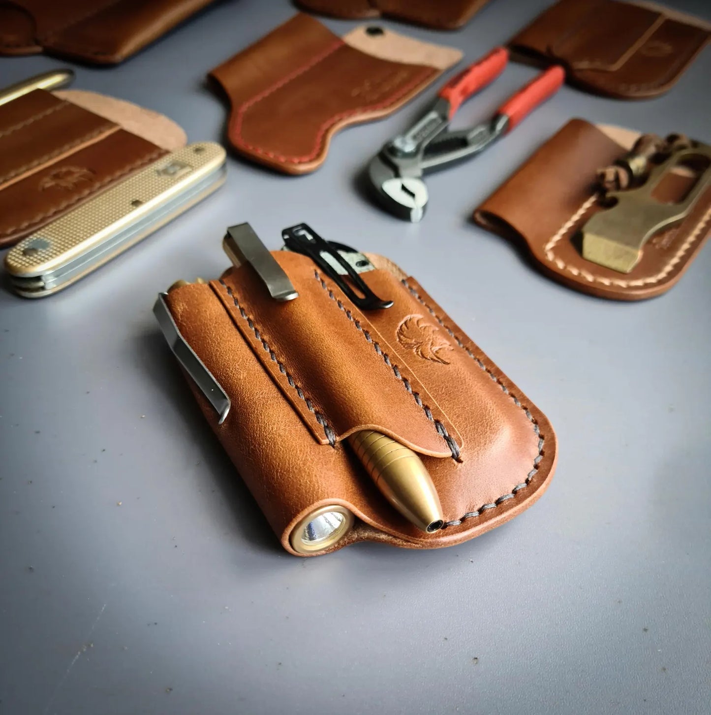 Leather Edc Pocket Organizer