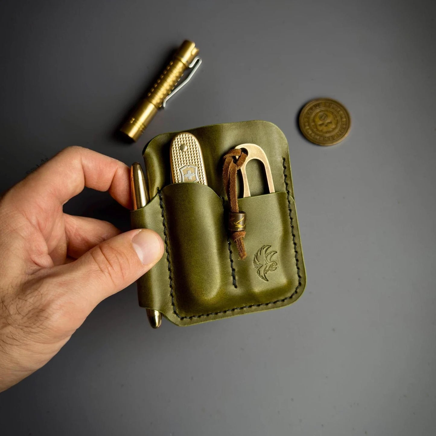 Handmade Leather EDC Caddy | Pocket Organizer