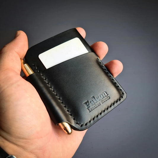 3-Slots Leather EDC Wallet With Pen Slot