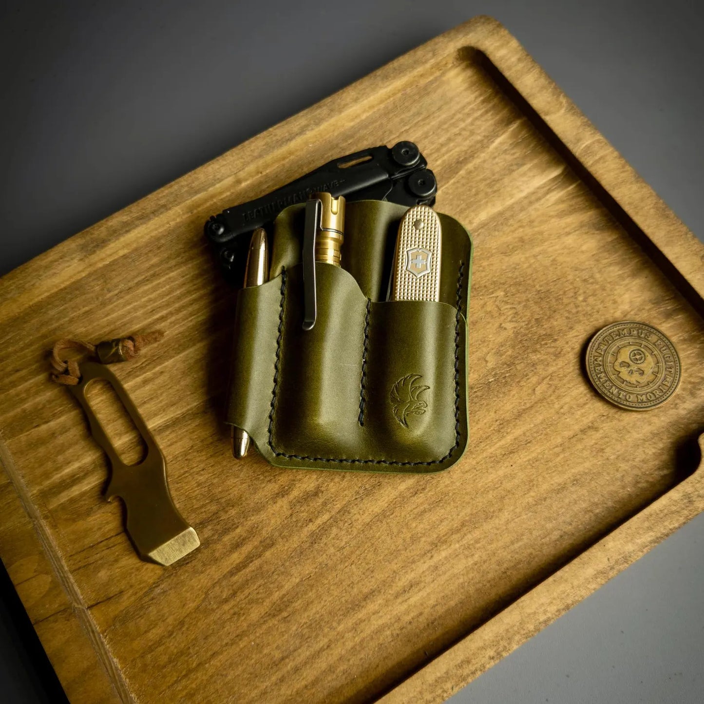 Handmade Leather EDC Caddy | Pocket Organizer