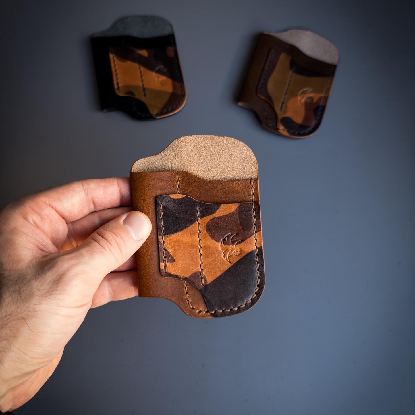 Camo Leather Edc Pocket Organizer
