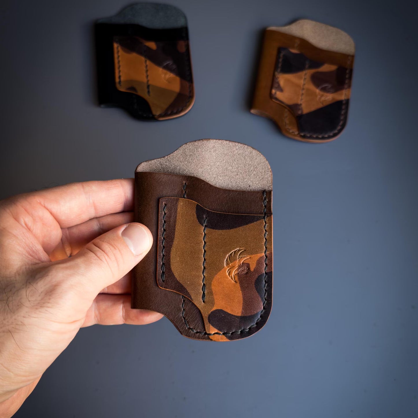 Camo Leather Edc Pocket Organizer