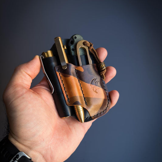Camo Leather Edc Pocket Organizer