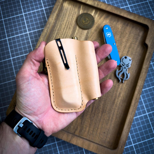 EDC Pocket Organizer (Natural Buttero & Appaloosa Sky Leather)