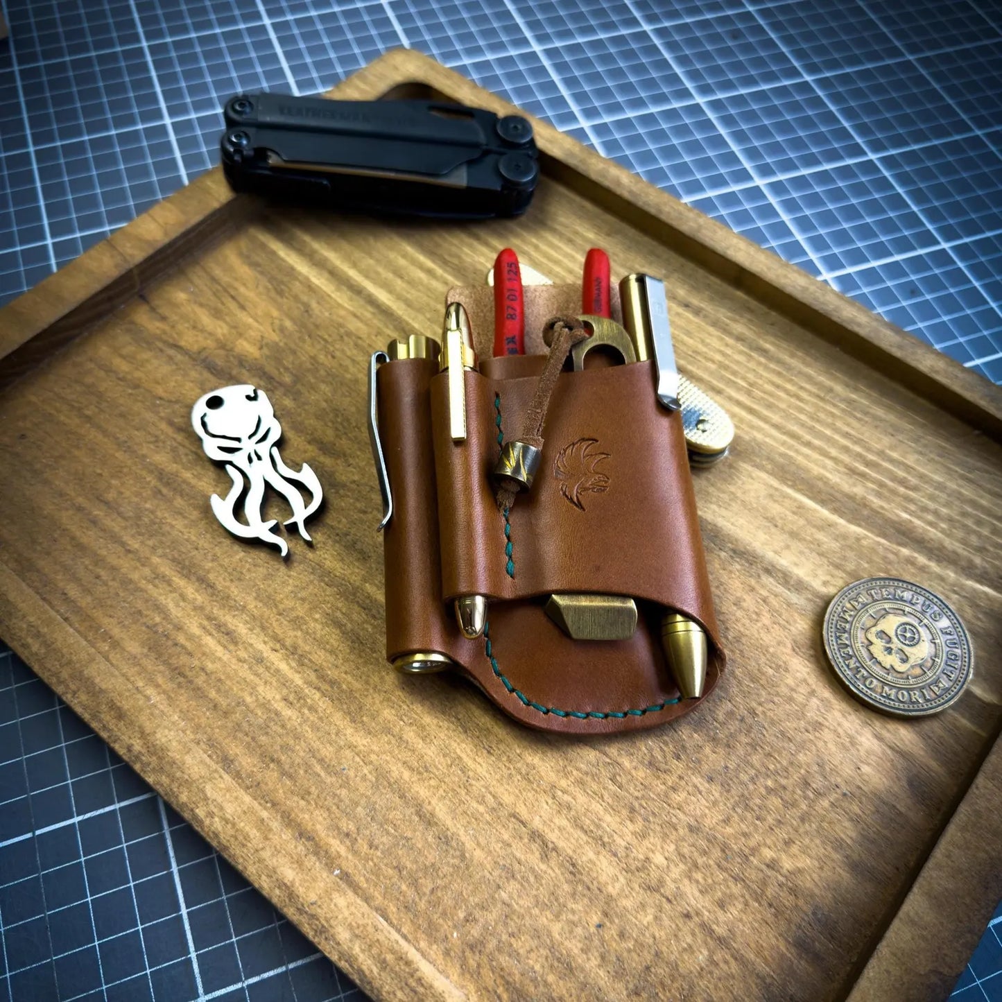 Leather EDC Organizer With Belt Loop