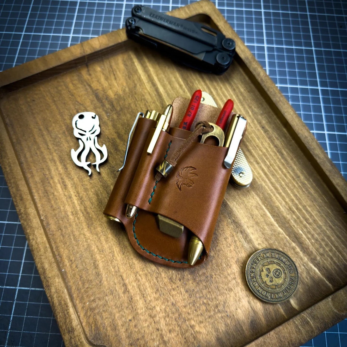 Leather EDC Organizer With Belt Loop